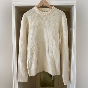 Filippa K Men’s Cream Wool Pullover sz M